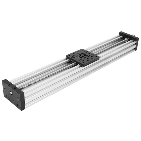 Lineær Slædebord 500mm Sort/Sølv Aluminiumslegering til 3D Printer CNC Graveringsmaskine