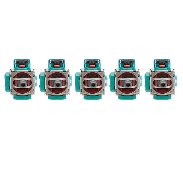 Erstatning 3D Joystick Analog Stick Modulsæt til PS5 Controller, Professionelle Gamepad Thumbstick Reparationsdele, 5-pak, Sort