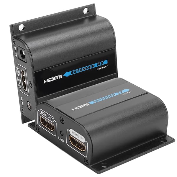 HDMI til RJ45 Ethernet Extender 60m IR Loop Out LKV372Pro 100-220V EU-stik