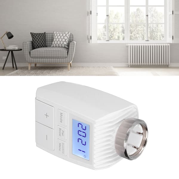 Smart radiatortermostat, Tuya Bluetooth digital temperaturregulator för hem-app, inga batterier ingår