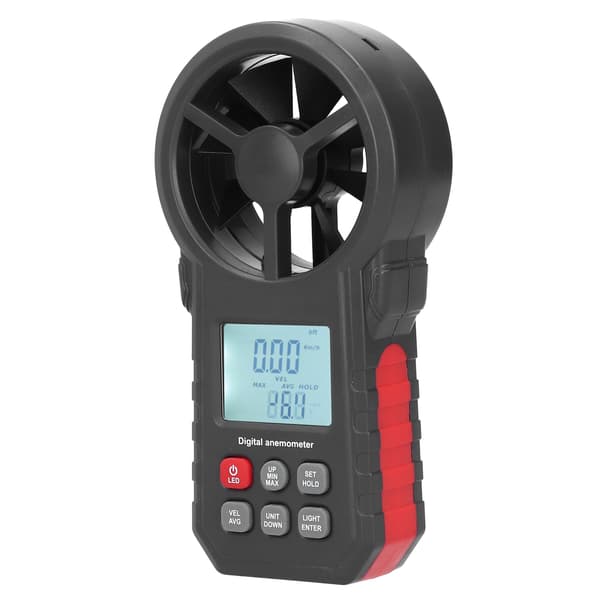 WT87B Bluetooth Digital Anemometer med LCD-baggrundsbelysning 9V Håndholdt Vindhastighedstester