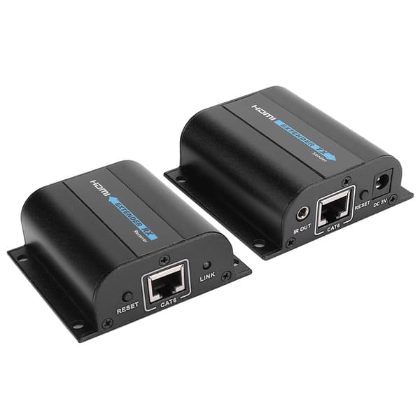 HDMI til RJ45 Ethernet Extender 60m IR Loop Out LKV372Pro 100-220V EU-stik