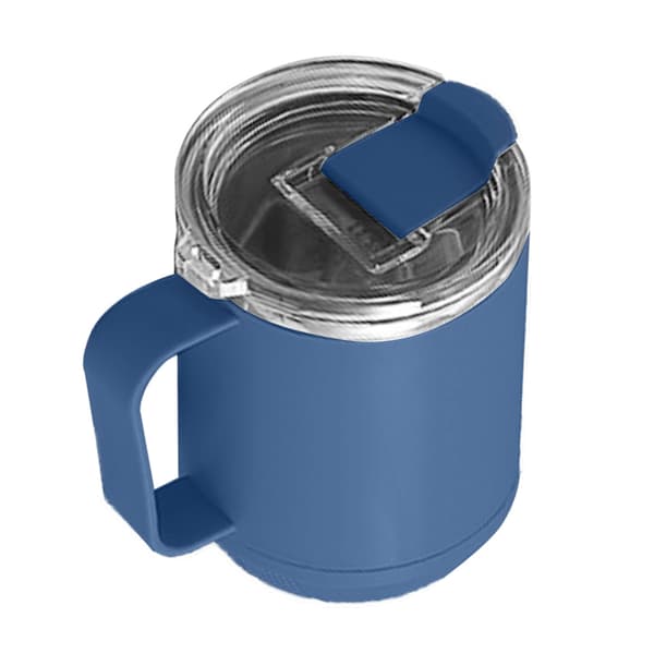 Kaffemugg 460ml 304 Rostfritt Stål Foder Läckagesäker Elegant Bärbar Mugg för Utomhusaktiviteter Blå