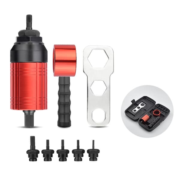 Pneumatisk Nitpistol Borradapter Koppling Manuell Automatisk Nitmutter Borradapter