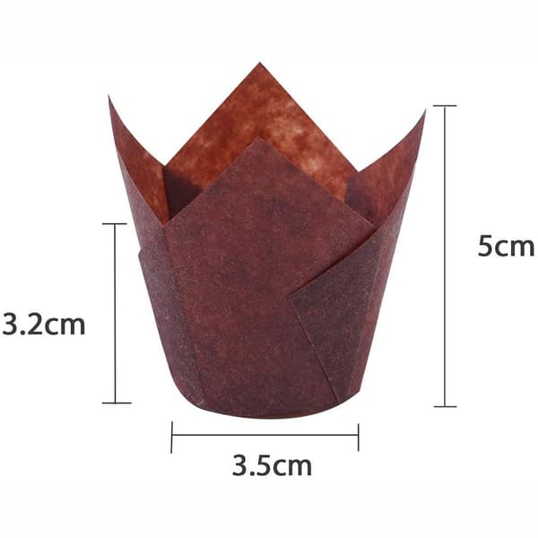 150 Tulip Mini Bageforme, Non-Stick Muffinsforme til Bryllupper og Fødselsdagsfestpynt