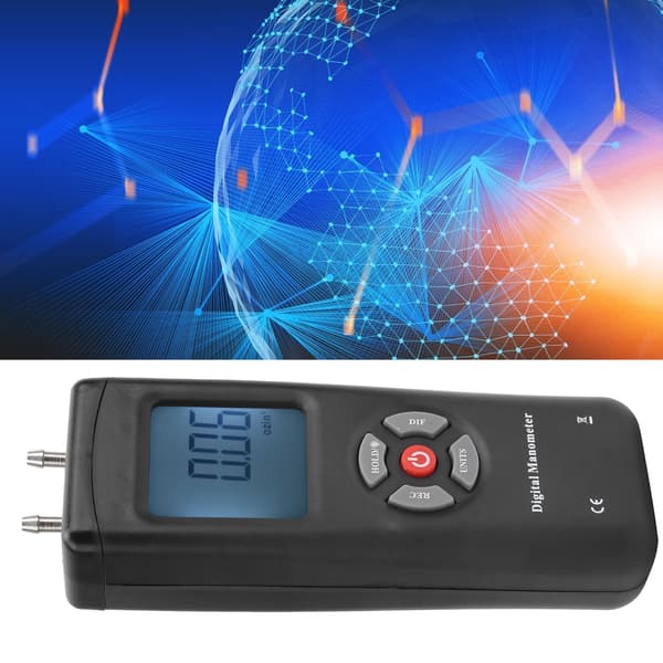 TL101 Digital Manometer Lufttrycksmätare Differential Lufttryckstestverktyg +5psi