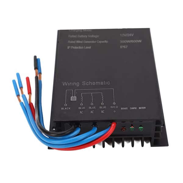 Vindmøllecontroller Vindkraftgenerator MPPT Opladningscontroller 12V 24V IP67 Vandtæt