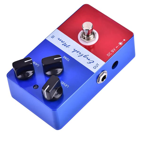 Mini Metal Distortion Gitarr Effektpedal med True Bypass 6.35mm Jack Tillbehör
