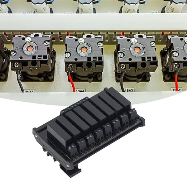 8-kanals solid state relæmodul indgang 3 til 32VDC belastning 5 til 8A 24-480VAC til industriel styring