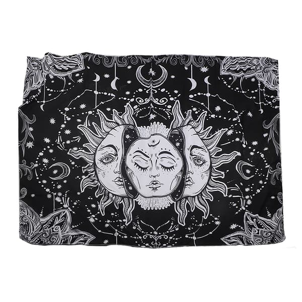 Bohemisk polyester väggbonad för sovrumsinredning, 150x200cm, Boho stil väggkonstpanel