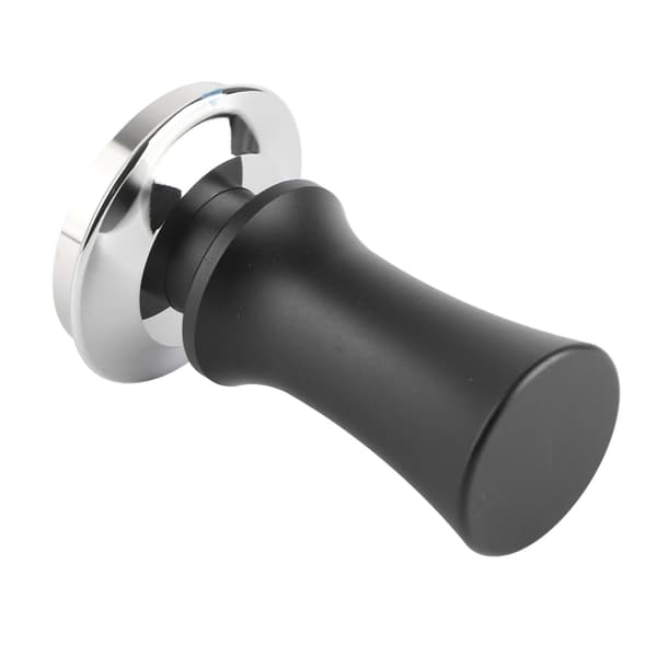 Kaffestamper i rustfrit stål 58 mm, sort espressostamper med konstant tryk