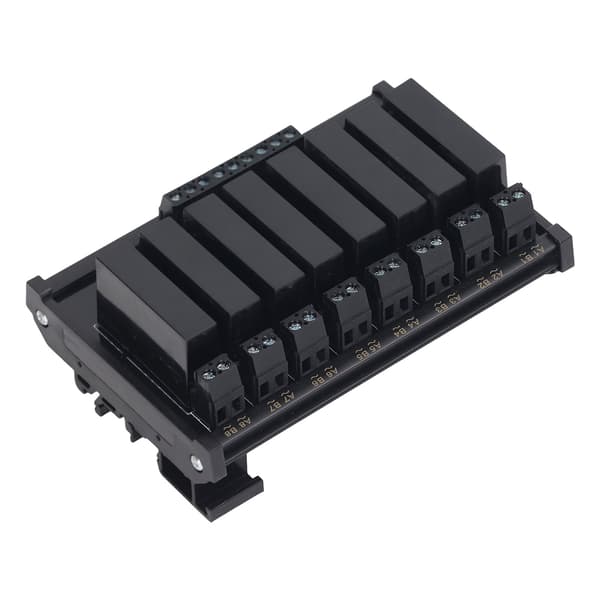8-kanals solid state relæmodul indgang 3 til 32VDC belastning 5 til 8A 24-480VAC til industriel styring