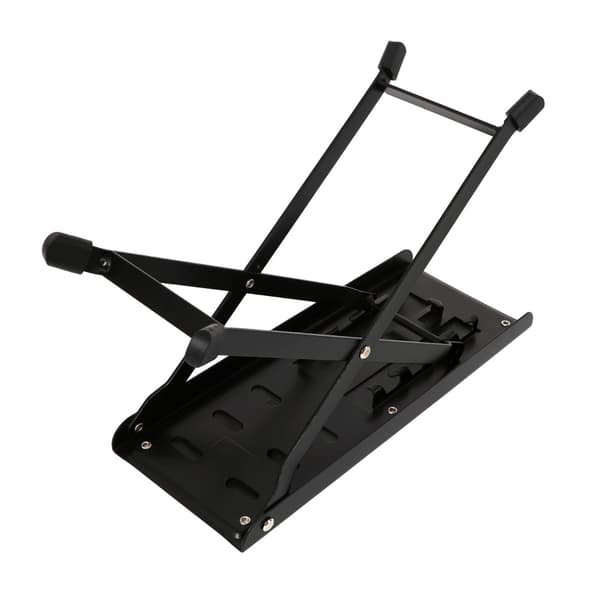 Justerbart gitarrfotstöd, 4-läges halkfri gummipedal, hopfällbart stålstöd, bärbar musikerpall