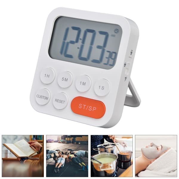 Digital køkkentimer 3 tilstande justerbar magnetisk nedtællingstimer madlavningsstudietimer til soveværelse