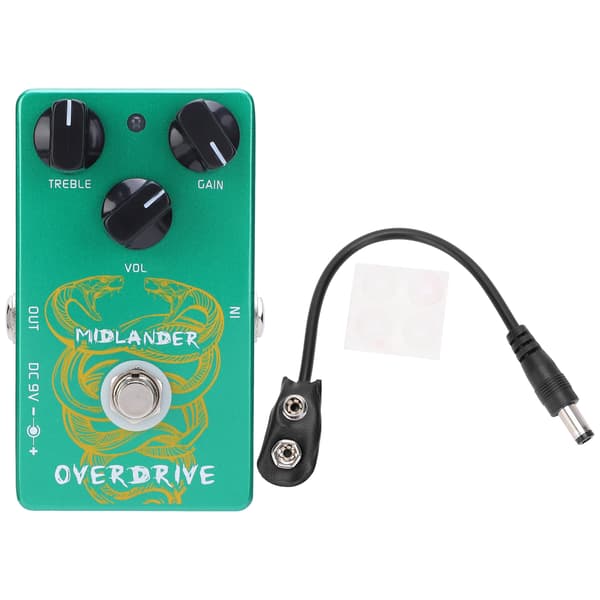 Overdrive Pedal Elgitarr True Bypass Effekt Musikinstrument Tillbehör