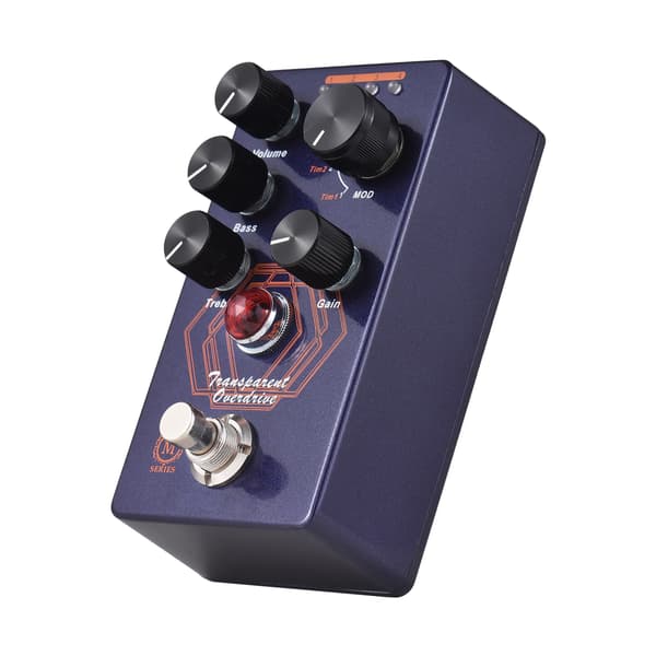 MOSKYAudio Overdrive Gitarr Effektpedal 4 Lägesomkopplare & Volym/Bas/Diskant/Gain Kontroller Kompakt Bärbar Digital Overdrive Gitarr Effektor Effekt P