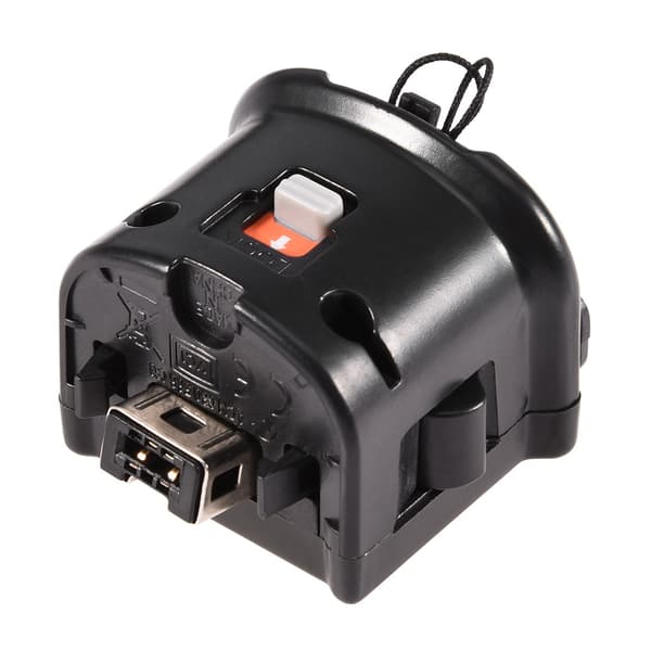 MotionPlus Sensoradapter til Nintendo Wii Remote, Sort Silikonecover, Beskyttelsesetui til Wii Controller