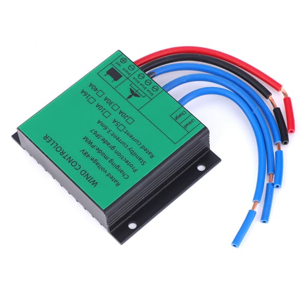 PWM Vindmølleregulator 48V 600W 15A, Vandtæt Aluminiumlegering LED Display Ladecontroller