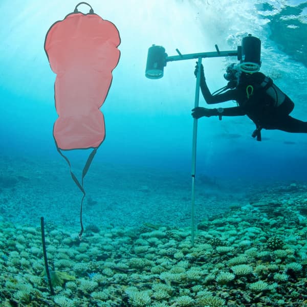 KEEP DIVING Scuba Säkerhetslyftväska Dumpventil Pumpande Dyktillbehör 60LBS