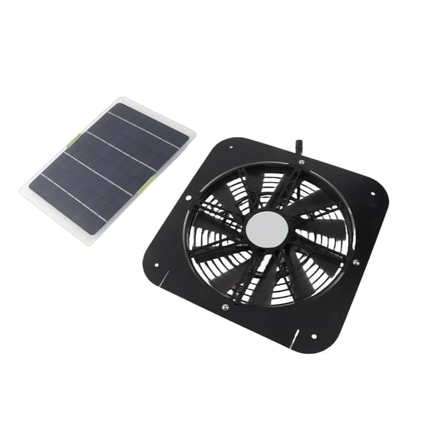 10W solpanel 13 tommer udsugningsventilator Solventilator til badeværelse lagerlokale