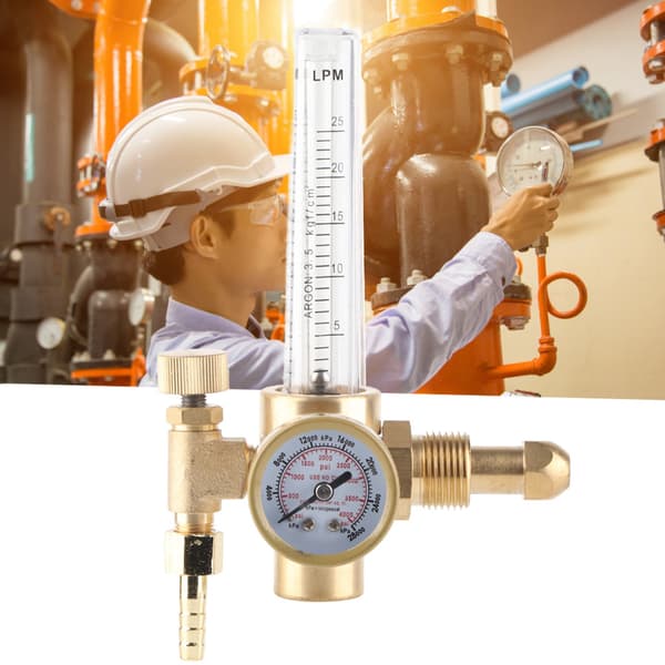 WX‑191‑03 G5/8‑14 Gasstrømsmåler Regulator Argon Regulator Trykreducer