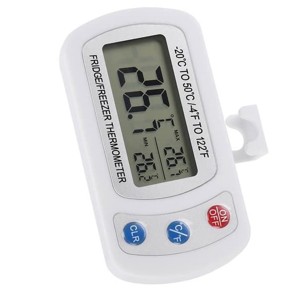 Stor LCD Kyl/Frys Digital Termometer med Justerbart Stativ & Hängkrok