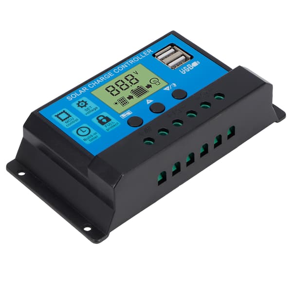 OffGrid PWM Solar Charge Controller 30A Auto 12V/24V Självjusterande Regulator för Solpanelsystem