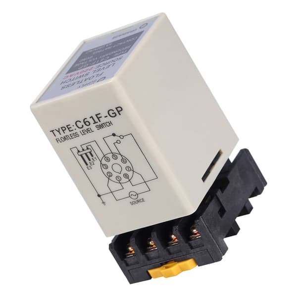 C61F-GP Flydeløs Niveafbryder Controller, AC220V 50/60Hz, Bundmontering, Vandstandssensor Relæ