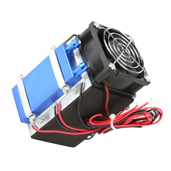 12V 4-chip termoelektrisk køler Peltier-modul DIY luftkøler radiatorsæt