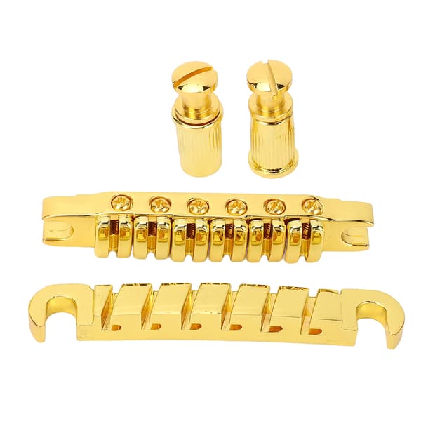Delad gitarrstall i zinklegering, individuellt justerbar 10,4 mm gitarrsträng genom stallbyte för LP Guld