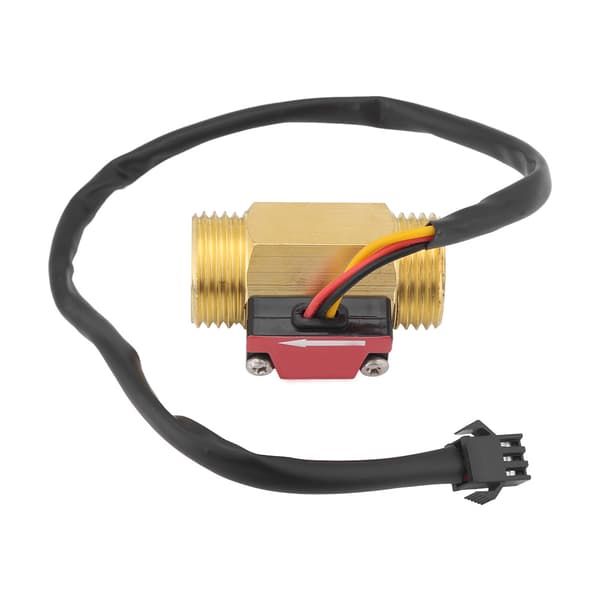 Holdbar magnetisk flowmåler til vand 1-25L/min, G1/2 gevind, messing sensor
