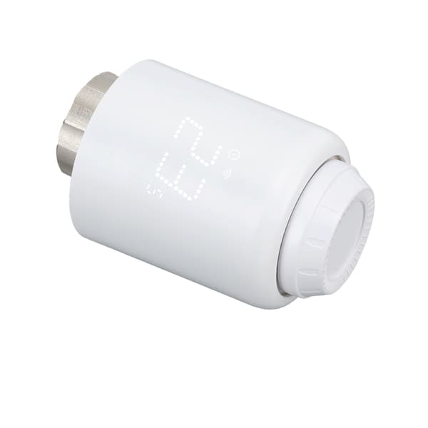 Smart radiatortermostat, drejeligt display, programmerbar Zigbee-ventil, 5-sæt tidsplanlægning