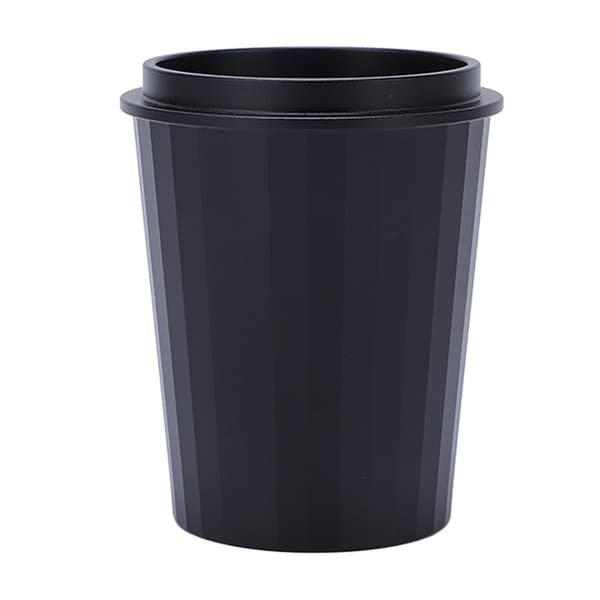 51 mm aluminium espresso doseringskop pulverføder til kaffekværn brygger sort