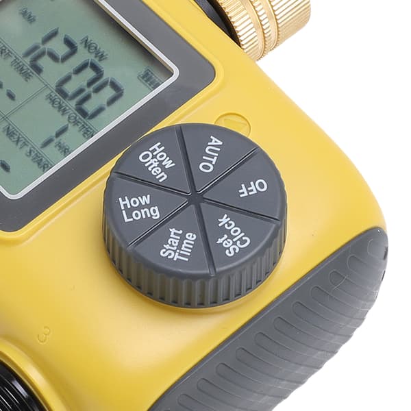 Smart slangtimer 3/4-1/2 tum kran, programmerbar vattningstimer 3-utlopp, digital display utomhusbevattningskontroll för trädgård