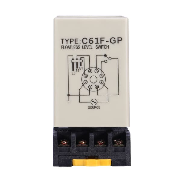 C61F-GP Flydeløs Niveafbryder Controller, AC220V 50/60Hz, Bundmontering, Vandstandssensor Relæ