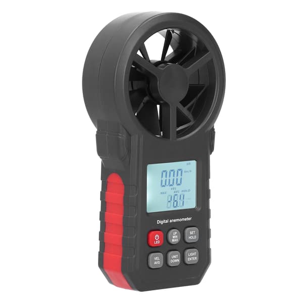 WT87B Bluetooth Digital Anemometer med LCD-baggrundsbelysning 9V Håndholdt Vindhastighedstester