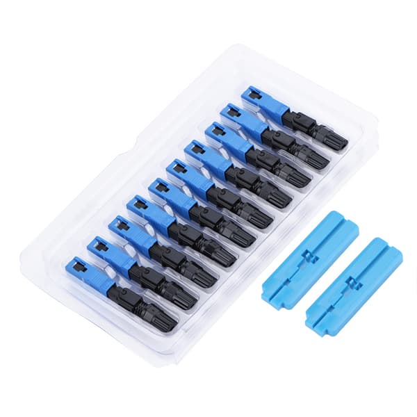 100 stk. SC Single Mode Fiber Quick Connector Adapter Kit til FTTH Netværksinstallation