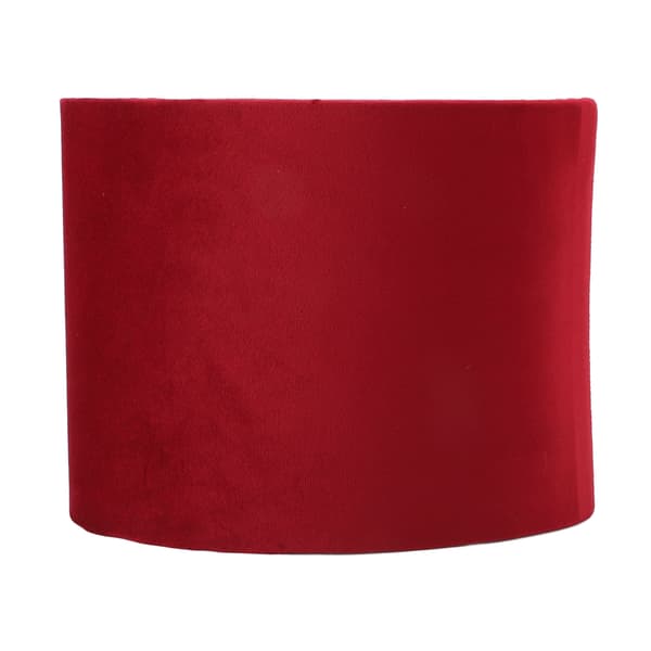 Bourgogne Oval Tyg Lampskärm E27 E14 Passar Bordsgolvlampa Modernt Skydd