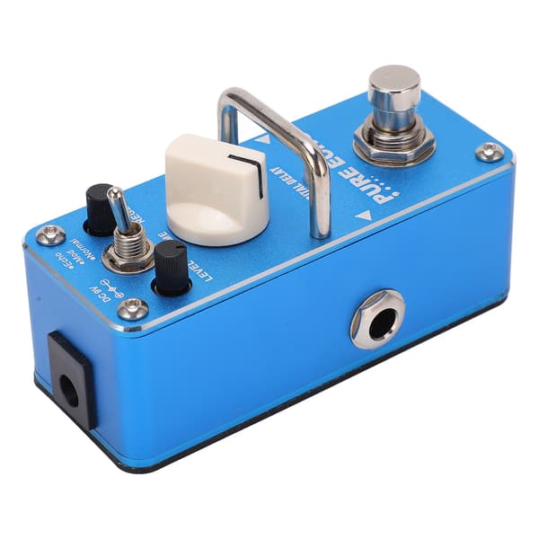 Delayeffekt Ren Eko Metall Monoblock Multifunktionell Digital Pedal för Elgitarr DC 9V