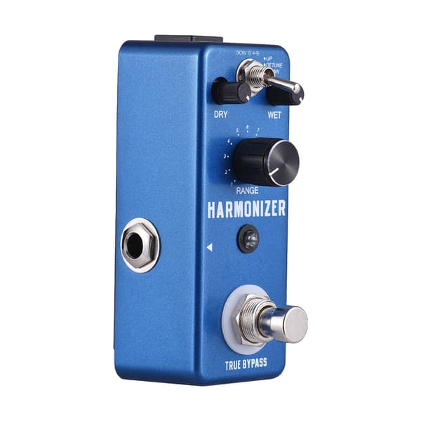 Rowin Guitar Effects Pedal Harmonizer Guitar Pedal Harmony/Pitch Shift/Detune 3 Modes Guitar Effect Pedal and RANGE/WET/DRY Control Knobs with True B