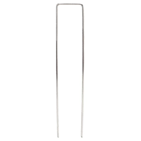 U-formade galvaniserade trädgårdsspikar, 100-pack, 3 mm tjocka