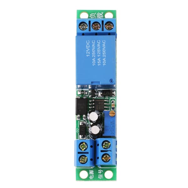 12V DC Justerbar Fördröjningsrelä Timer Modul, Trigger Signal Switch Kontrollkort