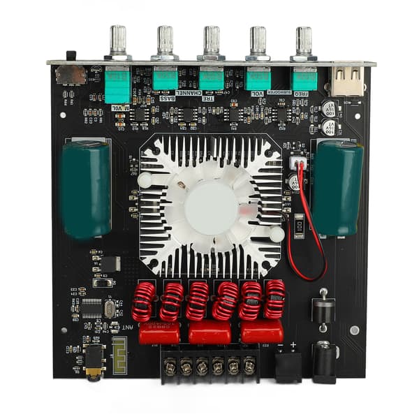 Effektforstærkerkort Bluetooth Digital 2.1-kanals Subwoofermodul til TDA7498E Chip ZK HT21