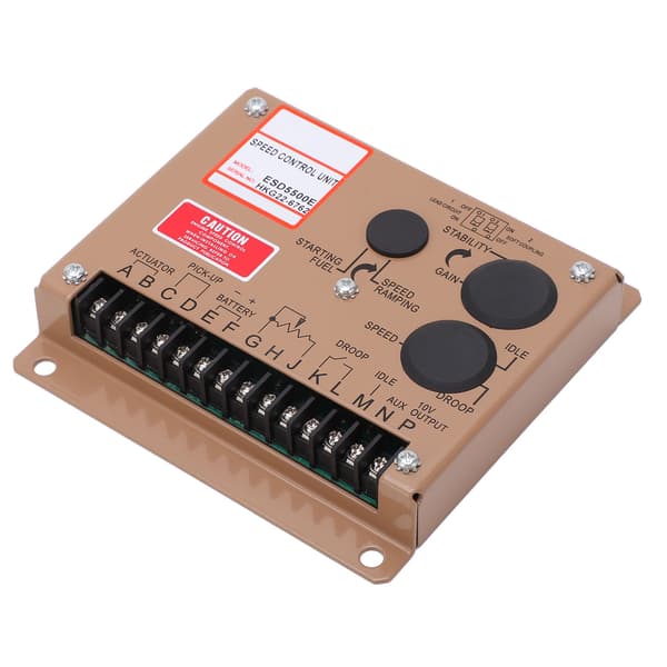 ESD5500E Dieselgenerator Elektronisk Regulator, Motor Tomgångsvarvtalsregulator, 12V/24V DC Långsam Startmodul