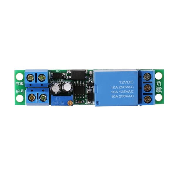 12V DC Justerbart Forsinkelsesrelæ Timer Modul, Udløsersignal Switch Kontrolkort