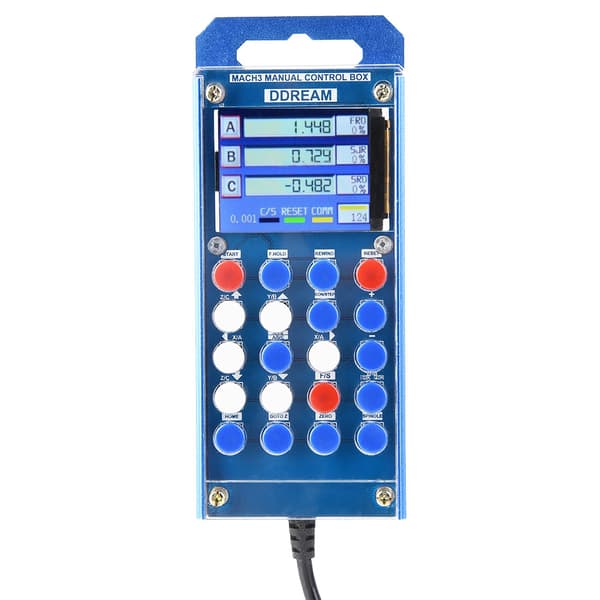 6-akset Mach3 digitalt LCD-display håndholdt manuel kontrolboks CNC seriel interface