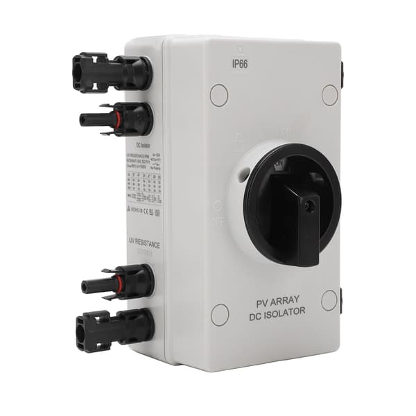 Solar PV Isolatorafbryder DC Afbryder 1000V 32A IP66 Vandtæt til Solcelleanlæg