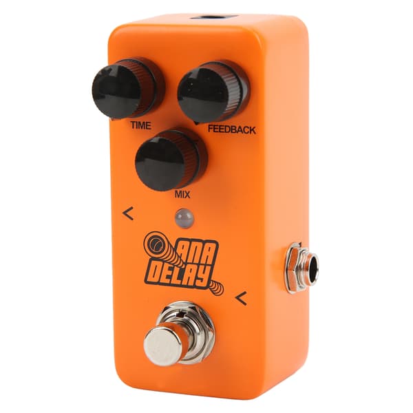 Digital Delay Gitarr Effekt Monoblock Knoppjustering Metall Effektor Pedal Ljudprocessor