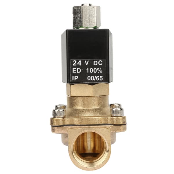 Magnetventil G3/4\" Elektrisk Messing Vandventil DC24V Normalt Åben DN20
