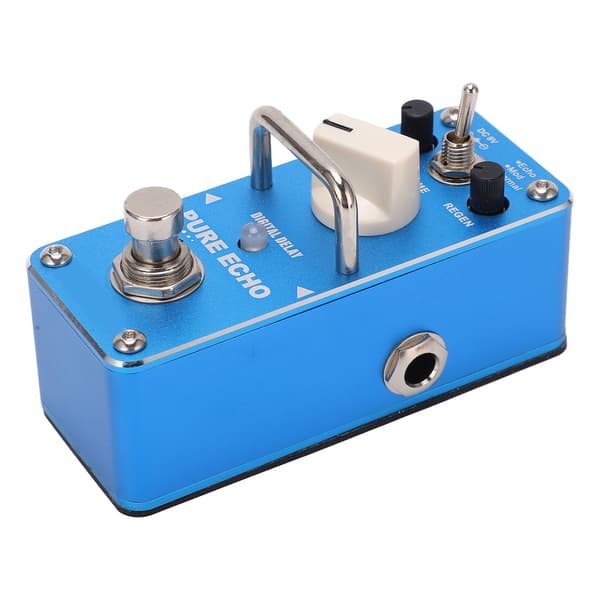 Delayeffekt Ren Eko Metall Monoblock Multifunktionell Digital Pedal för Elgitarr DC 9V